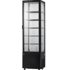 VEVOR Refrigerated Display Case, 9.8 Cu.Ft./278L Large Pastry Display Case, 5-Tier Commercial Display Refrigerator with LED Lighting, TURBO Cooling, Frost-Free Air-Cooling, for Bakery