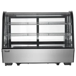 VEVOR Refrigerated Display Case, 9.8 Cu.Ft./278L Large Pastry Display Case, 5-Tier Commercial Cake Refrigerator with LED Lighting, TURBO Cooling, Frost-Free Air-Cooling, for Bakery, Dessert Shop