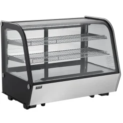 VEVOR Refrigerated Display Case, 9.8 Cu.Ft./278L Large Pastry Display Case, 5-Tier Commercial Cake Refrigerator with LED Lighting, TURBO Cooling, Frost-Free Air-Cooling, for Bakery, Dessert Shop