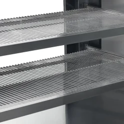VEVOR Refrigerated Display Case, 18 Cu.Ft./505L Large Pastry Display Case, 2-Tier Commercial Display Refrigerator with LED Lighting, Downdraft Cooling, Movable with Casters, for Bakery