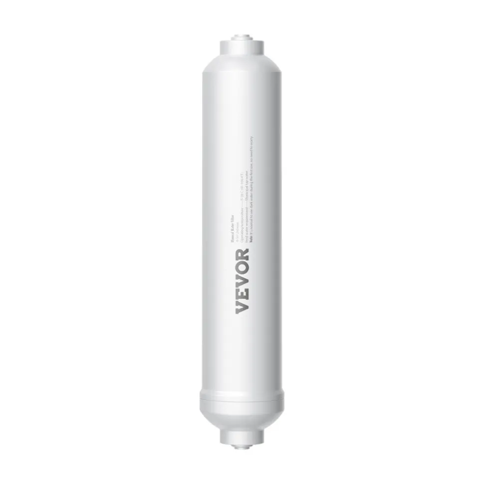 VEVOR Remineralization Filter, 1100 Gallons Remineralization Water Filter Replacement, 1/4" Quick Connect Mineral Filter, Restore Essential Minerals for Water Purifier, Under Sink Water Filter System