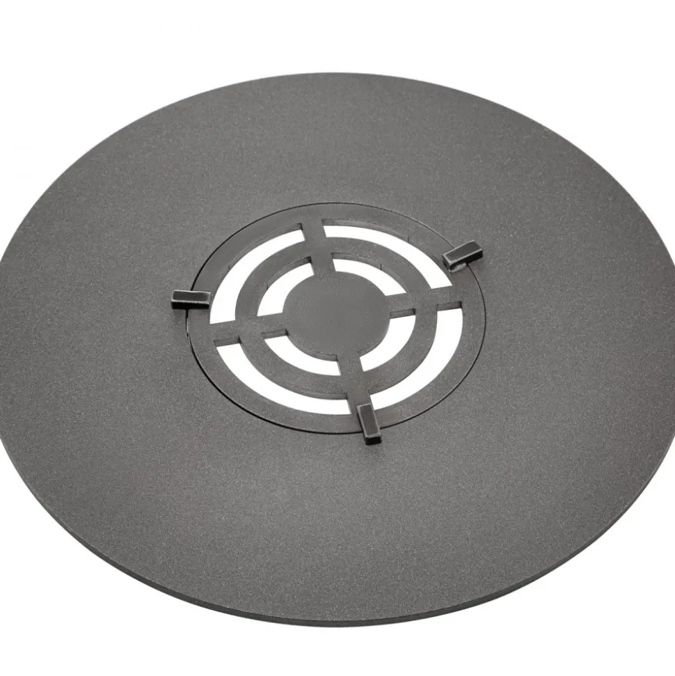 VEVOR 40" Replacement BBQ Grill Griddle Grate, Carbon Steel Griddle Grill with Center Grate, Easy Maintenance Grate Insert For 18 Inch Kettle BBQ, Griddle Grill Attachment for Round Grills, Burgers