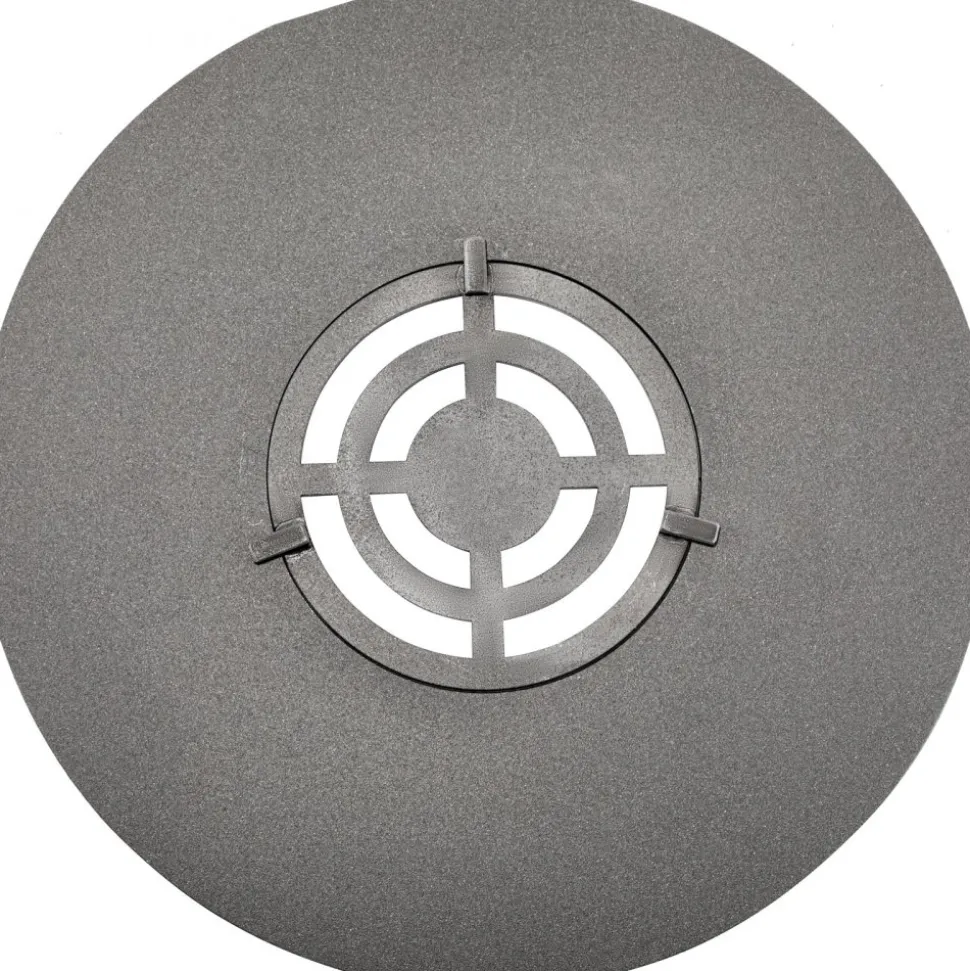 VEVOR 40" Replacement BBQ Grill Griddle Grate, Carbon Steel Griddle Grill with Center Grate, Easy Maintenance Grate Insert For 18 Inch Kettle BBQ, Griddle Grill Attachment for Round Grills, Burgers