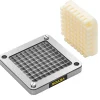 VEVOR Replacement Chopper Blade, 3/8 inch, 3 PCS French Fry Blade Assembly with 6 Extra Knives, Stainless Steel Dicer Parts and Push Block for Cutting Potatoes Carrots Onions Cucumbers Mushrooms