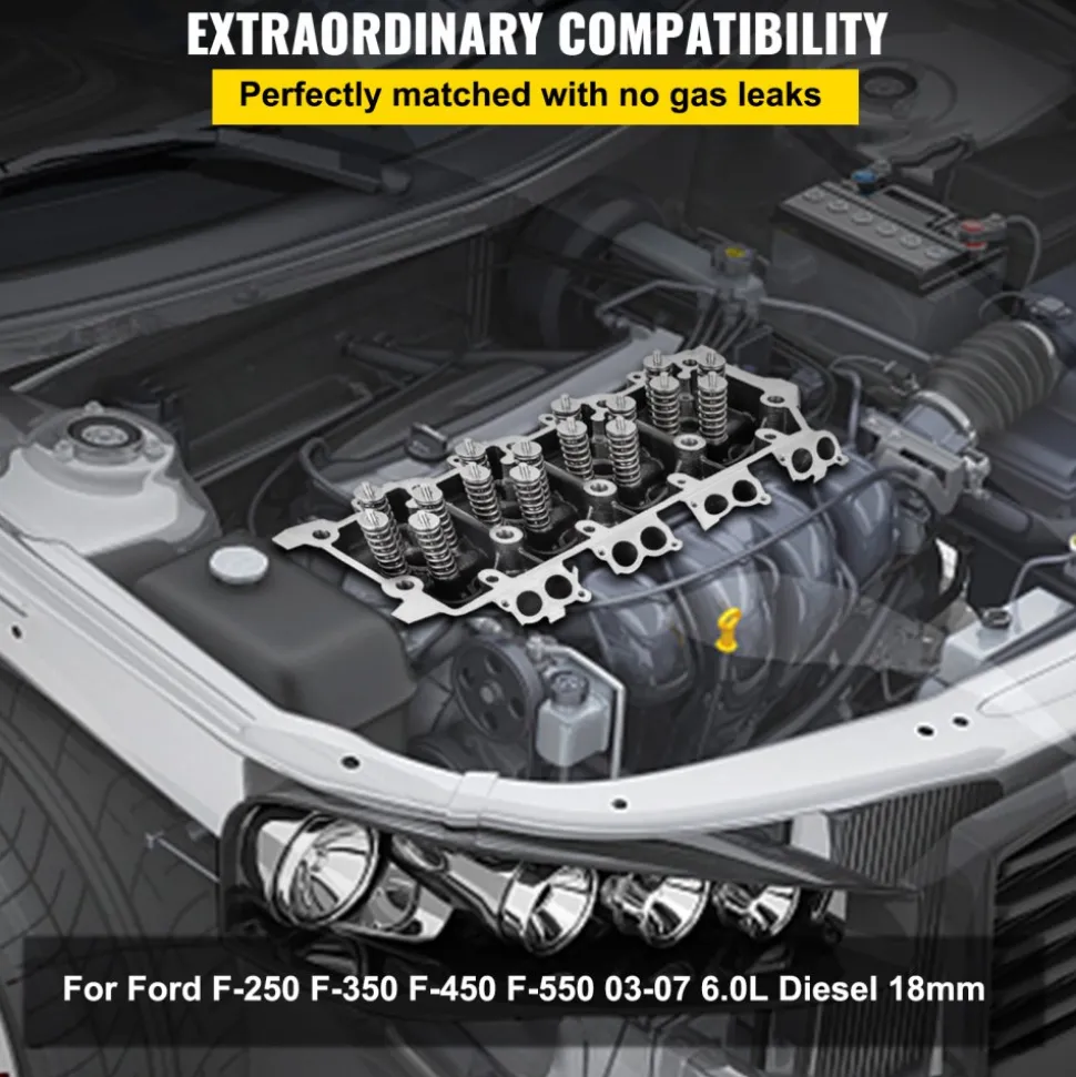 VEVOR Replacement for 6.0L Cylinder Head 18MM Power Stroke Bare F-Series Cylinder Head 1843080C3
