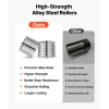 VEVOR Replacement Roller for Rolling Mill 3 Sizes Grooves 2 Square Rollers, Jewelry DIY Tool Accessory Parts, Premium Alloy Steel, Easy Installation, for Pressing Ductile Metals, Gold, Silver, Brass