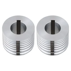 VEVOR Replacement Roller for Rolling Mill 3 Sizes Grooves 2 Square Rollers, Jewelry DIY Tool Accessory Parts, Premium Alloy Steel, Easy Installation, for Pressing Ductile Metals, Gold, Silver, Brass