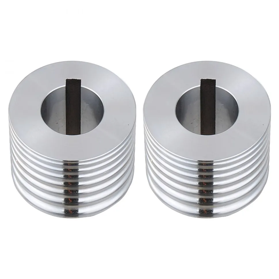 VEVOR Replacement Roller for Rolling Mill 3 Sizes Grooves 2 Square Rollers, Jewelry DIY Tool Accessory Parts, Premium Alloy Steel, Easy Installation, for Pressing Ductile Metals, Gold, Silver, Brass