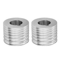 VEVOR Replacement Roller for Rolling Mill 3 Sizes Grooves 2 Square Rollers, Jewelry DIY Tool Accessory Parts, Premium Alloy Steel, Easy Installation, for Pressing Ductile Metals, Gold, Silver, Brass