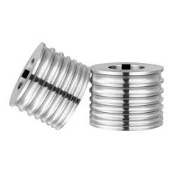 VEVOR Replacement Roller for Rolling Mill 7 Sizes Grooves 2 Round Rollers, Jewelry DIY Tool Accessory Parts, Premium Alloy Steel, Easy Installation, for Pressing Ductile Metals, Gold, Silver, Brass