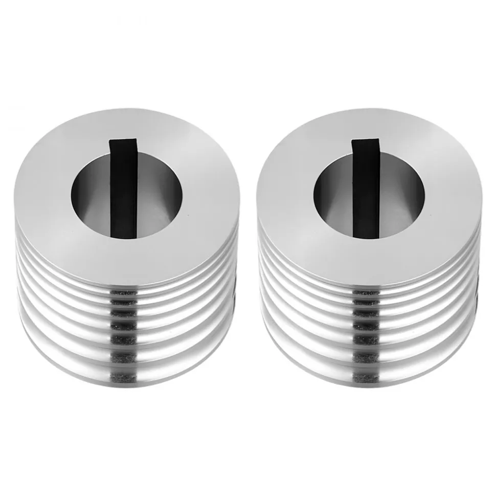 VEVOR Replacement Roller for Rolling Mill 7 Sizes Grooves 2 Round Rollers, Jewelry DIY Tool Accessory Parts, Premium Alloy Steel, Easy Installation, for Pressing Ductile Metals, Gold, Silver, Brass