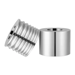 VEVOR Replacement Roller for Rolling Mill 1 Half-Round & 1 Flat Roller, Jewelry DIY Tool Accessory Parts, 7 Sizes Grooves, Premium Alloy Steel, for Pressing Ductile Metals, Gold, Silver, Copper