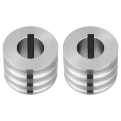 VEVOR Replacement Roller for Rolling Mill 3 Sizes Grooves 2 Domed Rollers, Jewelry DIY Tool Accessory Parts, Premium Alloy Steel, Easy Installation, for Pressing Ductile Metals, Gold, Silver, Brass