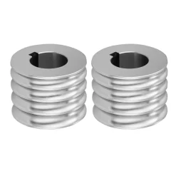 VEVOR Replacement Roller for Rolling Mill 4 Sizes Grooves 2 Round Rollers, Jewelry DIY Tool Accessory Parts, Premium Alloy Steel, Easy Installation, for Pressing Ductile Metals, Gold, Silver, Brass