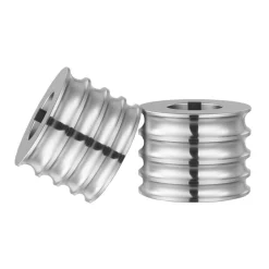 VEVOR Replacement Roller for Rolling Mill 4 Sizes Grooves 2 Round Rollers, Jewelry DIY Tool Accessory Parts, Premium Alloy Steel, Easy Installation, for Pressing Ductile Metals, Gold, Silver, Brass