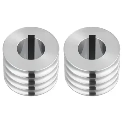 VEVOR Replacement Roller for Rolling Mill 4 Sizes Grooves 2 Round Rollers, Jewelry DIY Tool Accessory Parts, Premium Alloy Steel, Easy Installation, for Pressing Ductile Metals, Gold, Silver, Brass