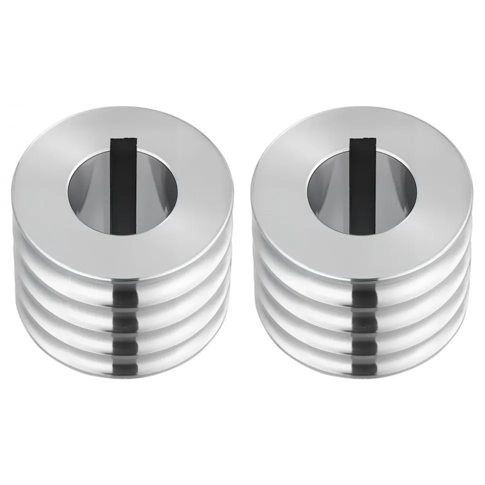 VEVOR Replacement Roller for Rolling Mill 4 Sizes Grooves 2 Round Rollers, Jewelry DIY Tool Accessory Parts, Premium Alloy Steel, Easy Installation, for Pressing Ductile Metals, Gold, Silver, Brass