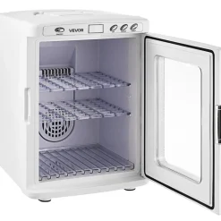VEVOR Reptile Incubator, 25L Scientific Lab Incubator, Cooling and Heating 5 °C to 42 °C Automatic Incubator, 12V/110V White Reptile Egg Breeding Hatchery Work for Thermostats Snakes and Turtles