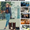 VEVOR Restaurant Pager System, Wireless 500m Long Range Lineup Waiting Queue Signal, Guest Customer Calling Beepers with Vibration & Flashing, 20 Buzzers for Food Truck, Church, Nursery, Hospital