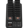 VEVOR Restaurant Pager System, Wireless 400m Long Range Lineup Waiting Queue Signal, Guest Customer Calling Beepers with Vibration & Flashing, 20 Buzzers for Food Truck, Church, Nursery, Hospital