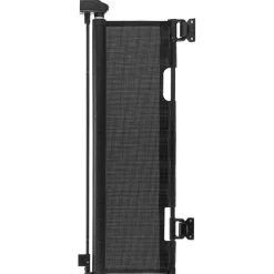 VEVOR Retractable Baby Gate, Extends to 72.8 inch Wide, 31.3 inch Tall, with Security Lock, Easy to Use, Walk Through Without Tripping, Mesh Dog Gate for Stairs, Hallways, Indoor/Outdoor, Black