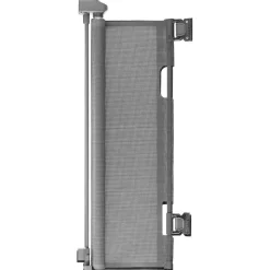 VEVOR Retractable Baby Gate, Extends to 56.3 inch Wide, 31.3 inch Tall, with Security Lock, Easy to Use, Walk Through Without Tripping, Mesh Dog Gate for Stairs, Hallways, Indoor/Outdoor, Gray