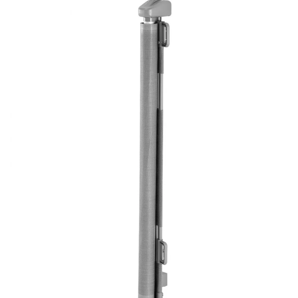 VEVOR Retractable Baby Gate, Extends to 72.8 inch Wide, 31.3 inch Tall, with Security Lock, Easy to Use, Walk Through Without Tripping, Mesh Dog Gate for Stairs, Hallways, Indoor/Outdoor, Gray