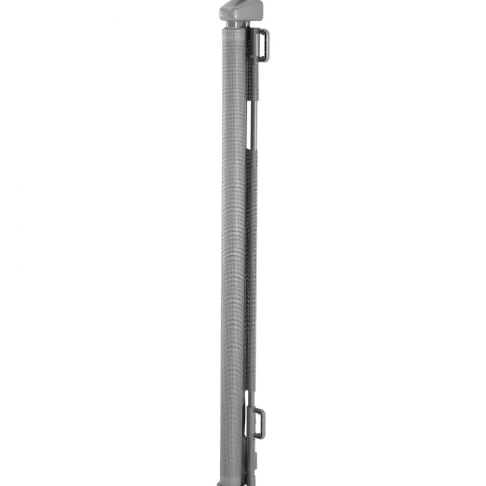 VEVOR Retractable Baby Gate, Extends to 57 inch Wide, 38.5 inch Tall, with Security Lock, Easy to Use, Walk Through Without Tripping, Mesh Dog Gate for Stairs, Hallways, Indoor/Outdoor, Gray