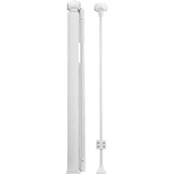 VEVOR Retractable Baby Gate, 34 inch Tall, Extends up to 110 inch Wide, Retractable Gate for Kids or Pets, Mesh Material, Easy to Install for Indoor Stairs, Doorways, Hallways, Playrooms, White