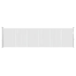 VEVOR Retractable Baby Gate, 34 inch Tall, Extends up to 110 inch Wide, Retractable Gate for Kids or Pets, Mesh Material, Easy to Install for Indoor Stairs, Doorways, Hallways, Playrooms, White