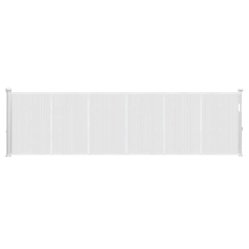 VEVOR Retractable Baby Gate, 34 inch Tall, Extends up to 110 inch Wide, Retractable Gate for Kids or Pets, Mesh Material, Easy to Install for Indoor Stairs, Doorways, Hallways, Playrooms, White