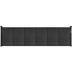 VEVOR Retractable Baby Gate, 34 inch Tall, Extends up to 110 inch Wide, Retractable Gate for Kids or Pets, Mesh Material, Easy to Install for Indoor Stairs, Doorways, Hallways, Playrooms, Black