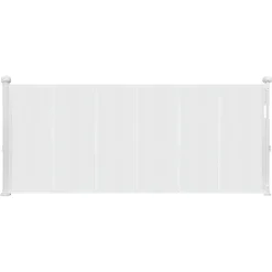 VEVOR Retractable Baby Gate, 34 inch Tall, Extends up to 71 inch Wide, Retractable Gate for Kids or Pets, Mesh Material, Easy to Install for Indoor Stairs, Doorways, Hallways, Playrooms, White
