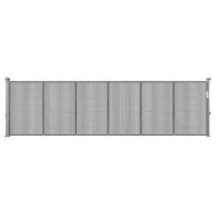 VEVOR Retractable Baby Gate, 34 inch Tall, Extends up to 110 inch Wide, Retractable Gate for Kids or Pets, Mesh Material, Easy to Install for Indoor Stairs, Doorways, Hallways, Playrooms, Gray