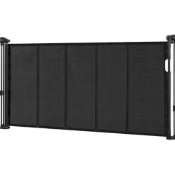 VEVOR Retractable Baby Gate, 34 inch Tall, Extends up to 55 inch Wide, Retractable Gate for Kids or Pets, Mesh Material, Easy to Install for Indoor Stairs, Doorways, Hallways, Playrooms, Black