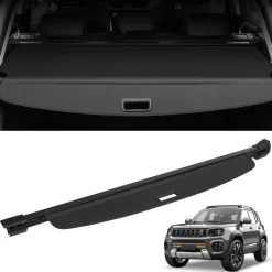 VEVOR Retractable Cargo Cover, Upgraded Waterproof Trunk Cover Security Shield Shade for Jeep Grand Cherokee 2 Row 2022-2025 5-Seater, UV Proof Rear Trunk Cover Aluminum Alloy & PVC Leather Texture