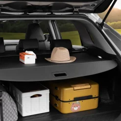 VEVOR Retractable Cargo Cover for Toyota, Upgraded Waterproof Trunk Cover Security Shield Shade for Toyota RAV4 2019-2025 5-Seater, UV Resistant Rear Trunk Cover, Aluminum Alloy & PVC Leather Texture