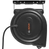 VEVOR Retractable Extension Cord Reel 75FT Heavy Duty 14AWG/3C SJTOW Black, for Ceiling/Wall Mount, 13A Circuit Breaker, Automatic Retractable Power Cord, Lighted Triple Tap, with 180° Swivel Bracket