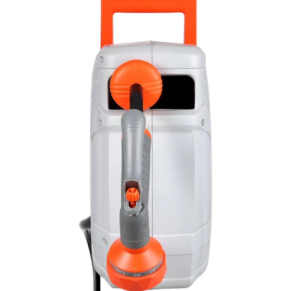 VEVOR Retractable Garden Hose Reel, 1/2 in x 50 ft, Wall Mounted Hose Reel with 9-Function Sprayer Nozzle and 180° Swivel Bracket, Any Length Lock, Automatic Slow Rewind System, for Garden Watering