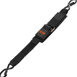 VEVOR Retractable Ratchet Straps, 2 in x 2 ft Ratchet Tie Down Straps with Security Lock S Hooks, 2 Pack Heavy Duty Ratchet Tie Down Straps with 1500 lbs Break Strength, for Trailers, Vehicles, Boat