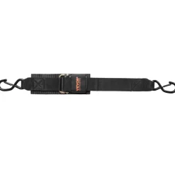 VEVOR Retractable Ratchet Straps, 2 in x 2 ft Ratchet Tie Down Straps with Security Lock S Hooks, 2 Pack Heavy Duty Ratchet Tie Down Straps with 1500 lbs Break Strength, for Trailers, Vehicles, Boat