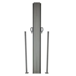 VEVOR Retractable Side Awning, 79''x 236'' Outdoor Privacy Screen, 180g Polyester Water-proof Retractable Patio Screen, UV 30+ Room Divider Wind Screen for Patio, Backyard, Balcony, Gray