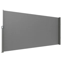 VEVOR Retractable Side Awning, 71''x 138'' Outdoor Privacy Screen, 180g Polyester Water-proof Retractable Patio Screen, UV 30+ Room Divider Wind Screen for Patio, Backyard, Balcony, Gray