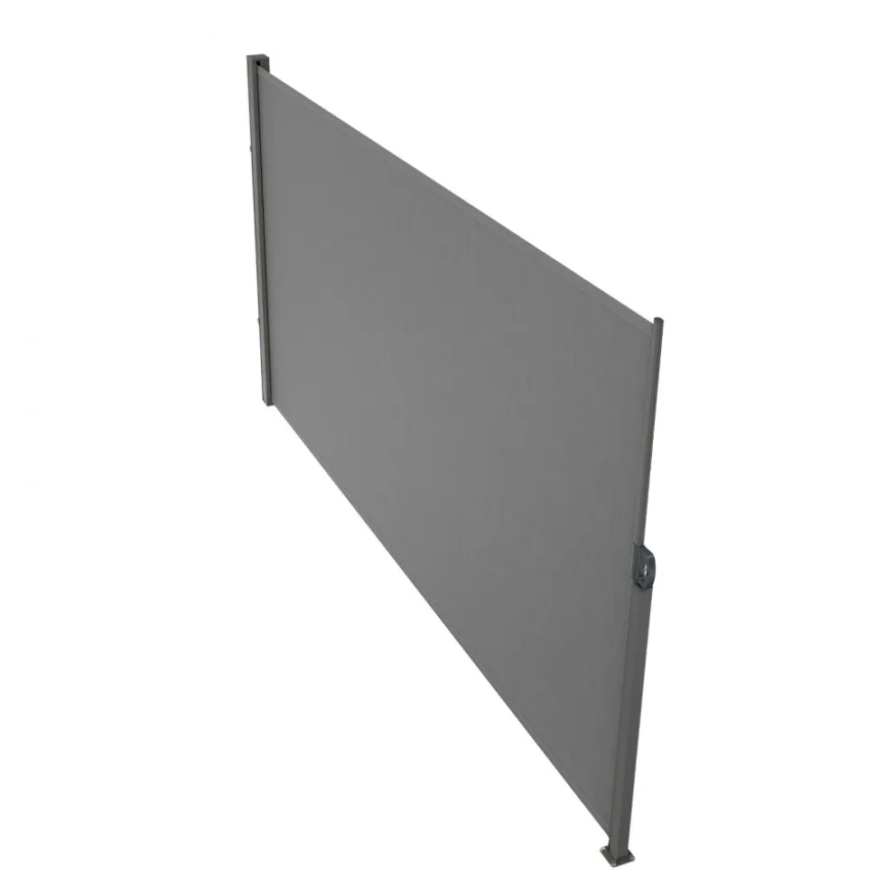 VEVOR Retractable Side Awning, 71''x 138'' Outdoor Privacy Screen, 180g Polyester Water-proof Retractable Patio Screen, UV 30+ Room Divider Wind Screen for Patio, Backyard, Balcony, Gray