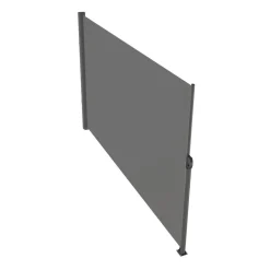 VEVOR Retractable Side Awning, 63''x 118'' Aluminum Outdoor Privacy Screen, 280g Polyester Water-proof Retractable Patio Screen, UV 30+ Room Divider Wind Screen for Patio, Backyard, Balcony, Gray