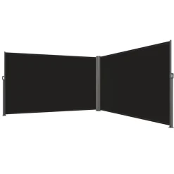 VEVOR Retractable Side Awning, 71''x 138'' Outdoor Privacy Screen, 180g Polyester Water-proof Retractable Patio Screen, UV 30+ Room Divider Wind Screen for Patio, Backyard, Balcony, Beige