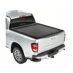 VEVOR Retractable Tonneau Cover, 5.5 ft Hard Retractable Tonneau Cover with Built-in Drainage Pipe for 2009-2024 Ford F-150 Crew Cab , Customized Hard Tonneau Cover with Double-Lock & T-Slot