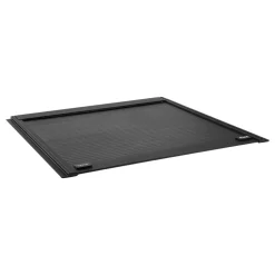 VEVOR Retractable Tonneau Cover, 5.5 ft Hard Tonneau Cover with Built-in Drainage Pipe for 2022 - 2024 Toyota Tundra Crew Cab w/ Deck Rail System , Hard Tonneau Cover with Double-Lock & T-Slot