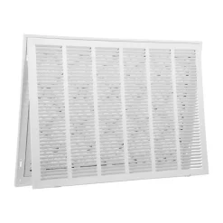 VEVOR Return Air Filter Grille, Fits W20 x H25 Inch Duct Opening, Filter Not Included, Return Air Vent Cover for Wall, Powder-Coated Steel Return Air Grill Detachable Face/Door for 1 inch Filters