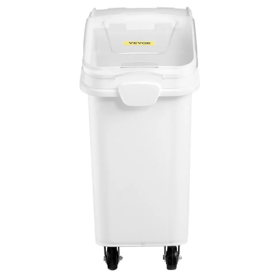 VEVOR Rice Storage Container, 21Gallon/80L Capacity Large Dog Food Dispenser Bin, Kitchen Ingredient Grain Cereal Flour Bin, Pet food Containers with Wheels, Scoop, and Airtight Lid, 1 Pack
